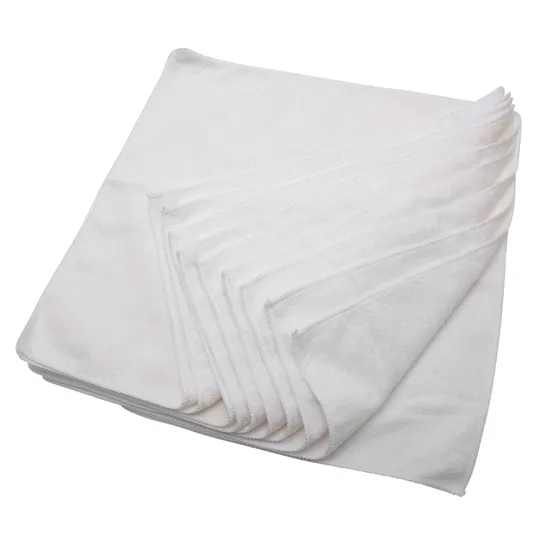 Microfibre Cloth White - Pack of 10 - Modern Teaching Aids NZ