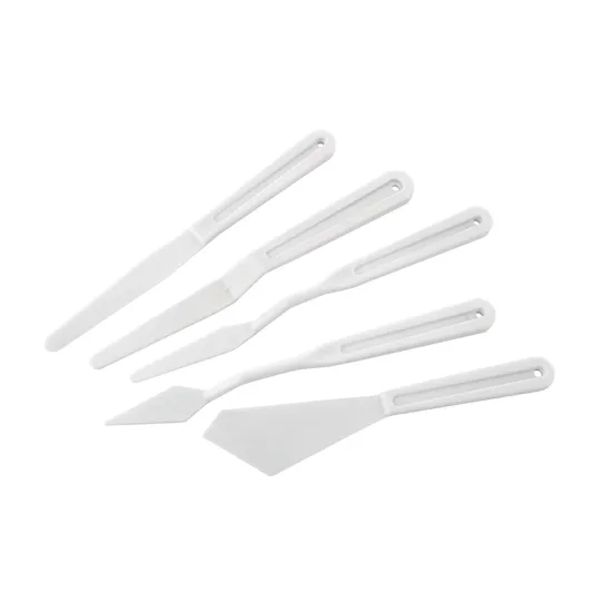 Plastic Palette Knives - Set of 5 - Modern Teaching Aids NZ