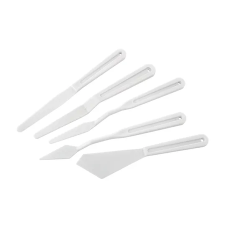 Plastic Palette Knives - Set of 5 - Modern Teaching Aids NZ