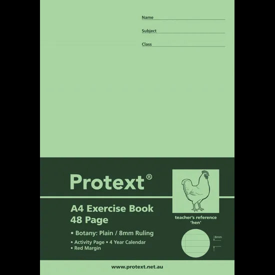 Protext Botany Book A4 8 mm 48p - Modern Teaching Aids NZ