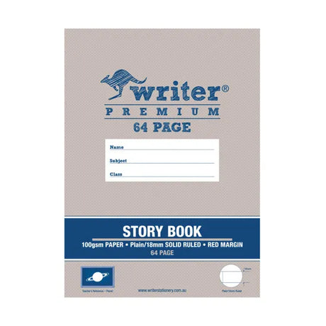 Writer Premium Story Book 330x240 mm Plain / 18 mm 64p - Modern Teaching Aids NZ