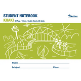 Writer Student Notebook Khaki 175x240 mm 12 mm 32p - Modern Teaching Aids NZ