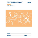 Writer Student Notebook Buff 250x175 mm Plain 64p - Modern Teaching Aids NZ