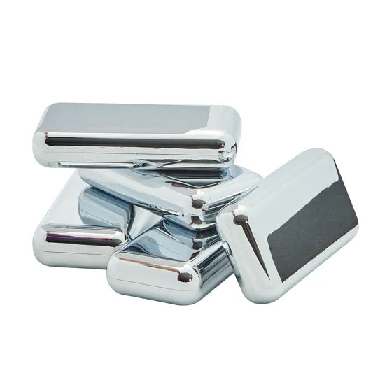 Silver Metallic Bricks- Pack of 5