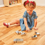 Metallic Jigsaw Blocks Pack of 8 - Modern Teaching Aids NZ