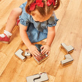 Metallic Jigsaw Blocks Pack of 8 - Modern Teaching Aids NZ