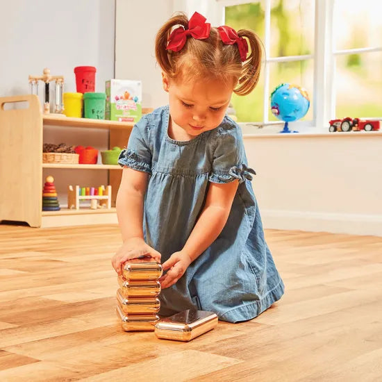 Rose Gold Magnetic Bricks Pack of 5 - Modern Teaching Aids NZ