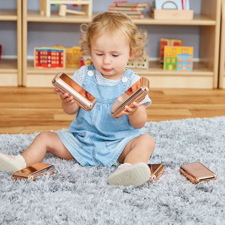 Rose Gold Magnetic Bricks Pack of 5 - Modern Teaching Aids NZ