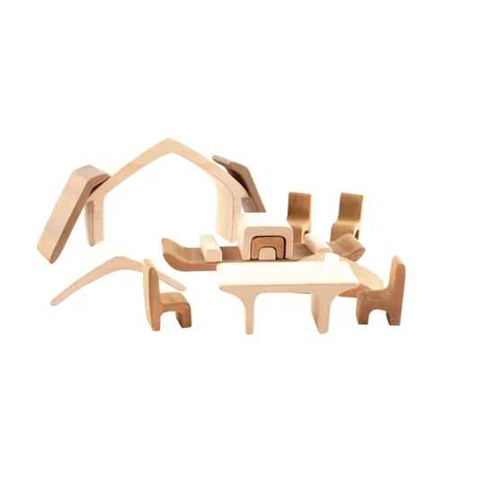 Wooden Nesting House - Modern Teaching Aids NZ