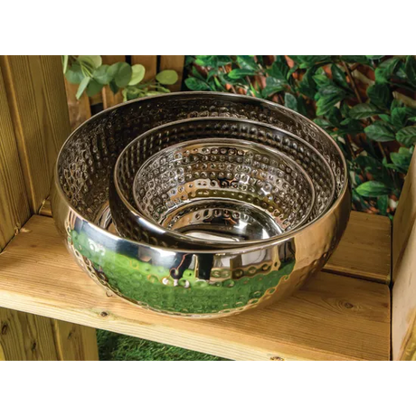 Hammered Silver Bowls - Pack of 3