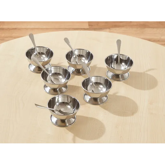 Ice Cream Bowl with Spoon - Set of 6