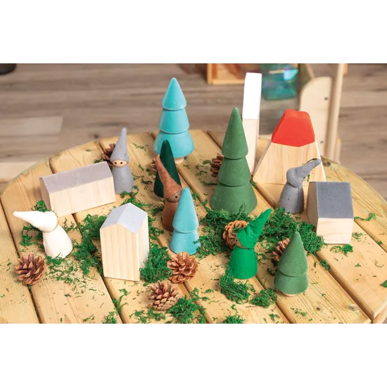 Flocked Small World Set of 10