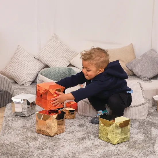 Metallic Boulders Set of 12 (8cm 12cm 16cm)