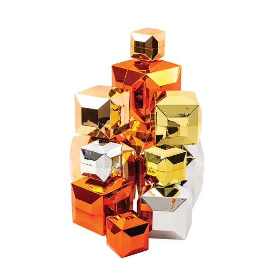 Metallic Boulders Set of 12 (8cm 12cm 16cm)