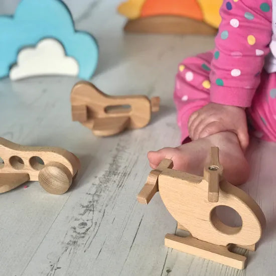 Wooden Air Travel Set Pack of 3 - Modern Teaching Aids NZ