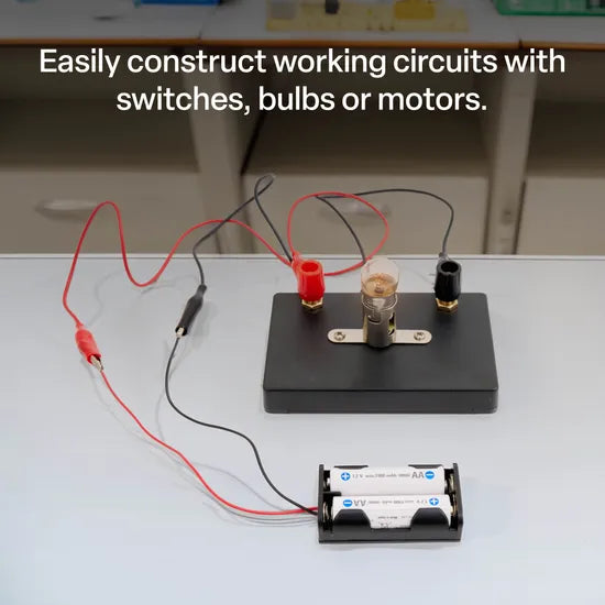 Battery Holder 2xAA Leads - Modern Teaching Aids NZ