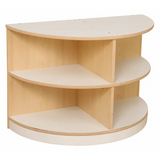 Norwegia Spaces - Curved End Shelf - 78 x 39 x 53 - Modern Teaching Aids NZ