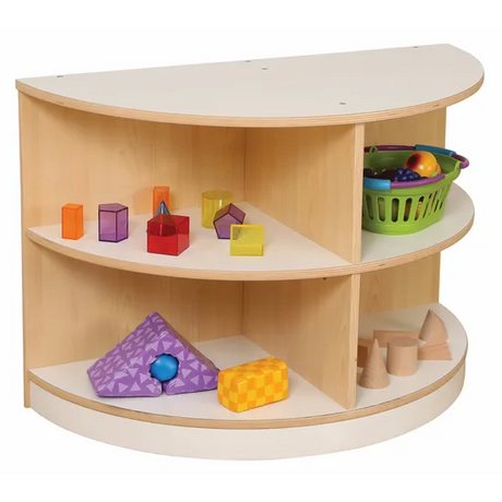 Norwegia Spaces - Curved End Shelf - 78 x 39 x 53 - Modern Teaching Aids NZ