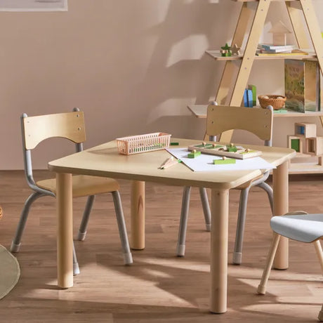 Norwegia Spaces - Square Table - Natural - 80x80x50cm - Modern Teaching Aids NZ