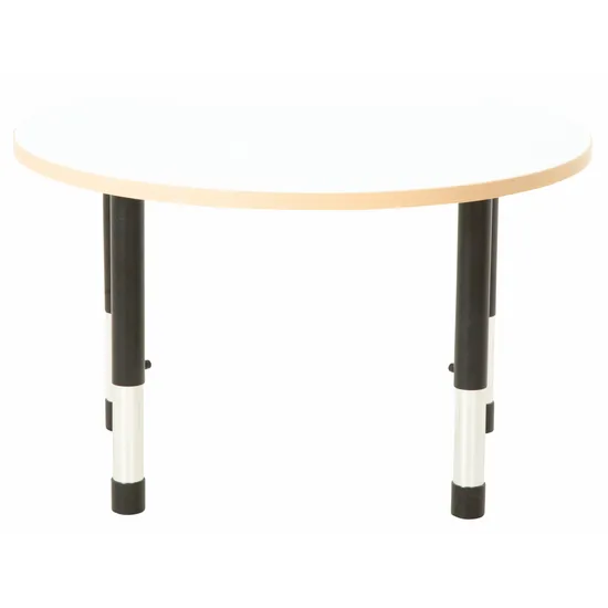 Norwegia Spaces Adjustable Height Cut Away Table - White - 39-61.5 (H) cm
