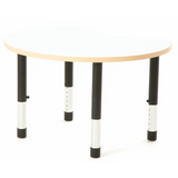 Norwegia Spaces Adjustable Height Cut Away Table - White - 39-61.5 (H) cm