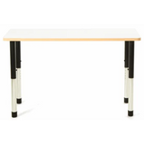 Norwegia Spaces Adjustable Height Rectangular Table - White - 120 (L) x 60 (W) x 57-79.5 (H) cm