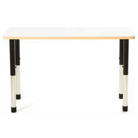 Norwegia Spaces Adjustable Height Rectangular Table - White - 120 (L) x 60 (W) x 57-79.5 (H) cm