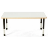 Norwegia Spaces Adjustable Height Rectangular Table - White - 120 (L) x 80 (W) x 39-61.5 (H) cm