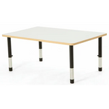 Norwegia Spaces Adjustable Height Rectangular Table - White - 120 (L) x 80 (W) x 39-61.5 (H) cm