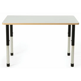 Norwegia Spaces Adjustable Height Rectangular Table - White - 120 (L) x 80 (W) x 57-79.5 (H) cm - Modern Teaching Aids NZ