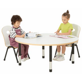 Norwegia Spaces Adjustable Height Round Table - White - 120 (dia.) x 39-61.5 (H) cm