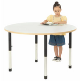 Norwegia Spaces Adjustable Height Round Table - White - 120 (dia.) x 57-79.5 (H) cm