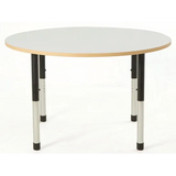 Norwegia Spaces Adjustable Height Round Table - White - 120 (dia.) x 57-79.5 (H) cm