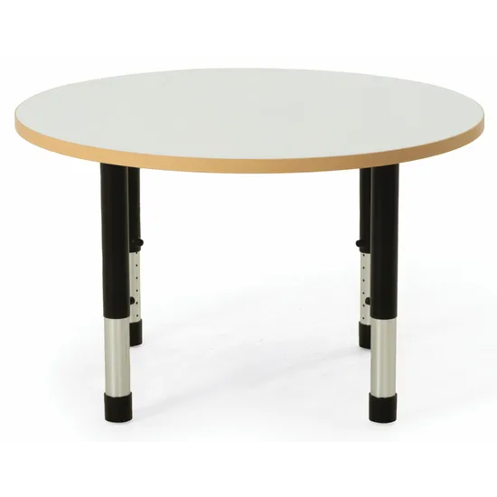 Norwegia Spaces Adjustable Height Round Table - White - 85 (dia.) x 39-61.5 (H) cm