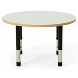 Norwegia Spaces Adjustable Height Round Table - White - 85 (dia.) x 39-61.5 (H) cm