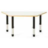 Norwegia Spaces Adjustable Height Trapezoidal Table - White - 39-61.5 (H) cm