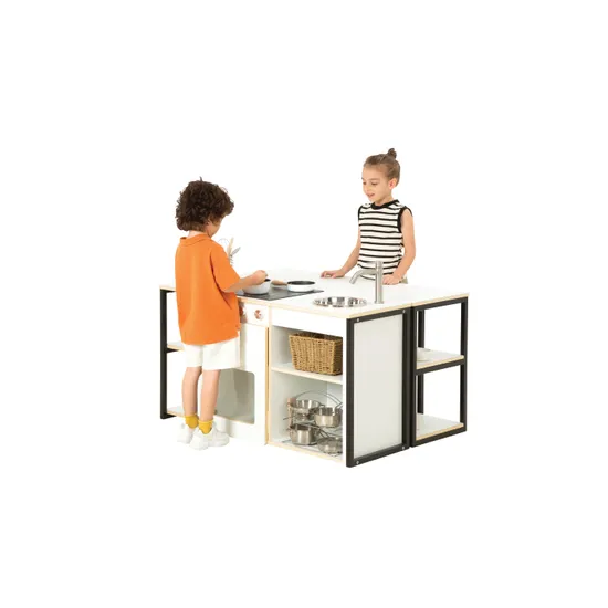 Norwegia Spaces Urban Kitchen Island & Bench Set - Modern Teaching Aids NZ