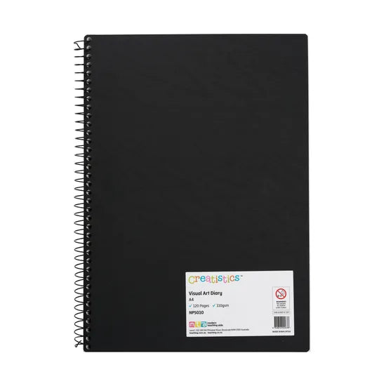 Creatistics Visual Art Diary A4 110gsm - 120 Page - Modern Teaching Aids NZ