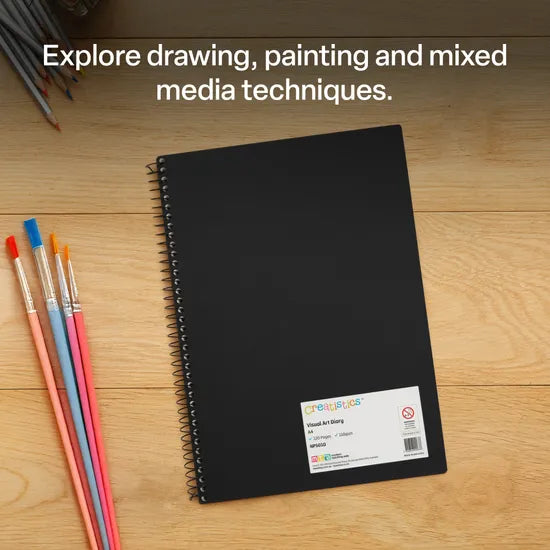 Creatistics Visual Art Diary A4 110gsm - 120 Page - Modern Teaching Aids NZ