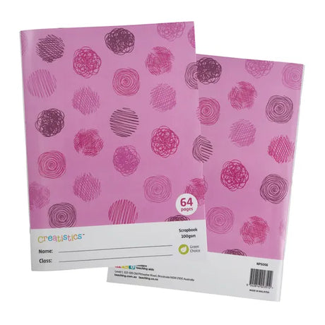 Creatistics Poly Cover Scrapbook 100 gsm - 64 Page - Modern Teaching Aids NZ