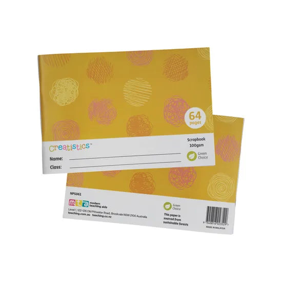 Mini Scrapbook (165 x 240 mm) 100 gsm - 64 Page - Modern Teaching Aids NZ