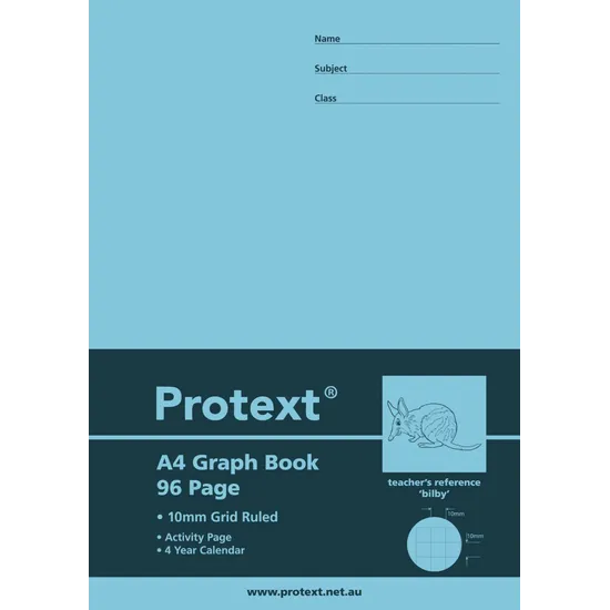 Protext Graph Book A4 10mm 96p - Modern Teaching Aids NZ