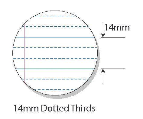 Writer Premium Dotted Thirds A4 14mm 48p