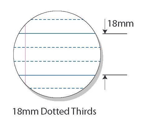 Writer Premium Dotted Thirds A4 18 mm 48p