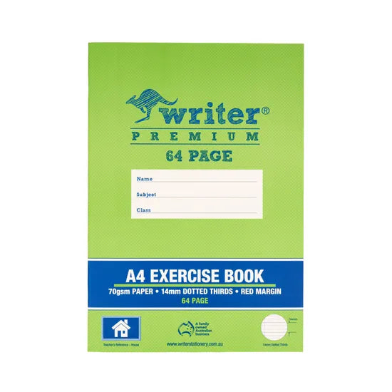 Writer Dotted Thirds A4 14 mm 64p - Modern Teaching Aids NZ