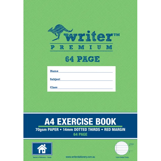 Writer Dotted Thirds A4 14mm 64p - Modern Teaching Aids NZ