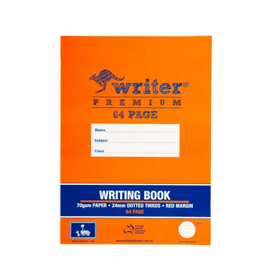 Writer Dotted Thirds Scrapbook 24mm 64p - Modern Teaching Aids NZ