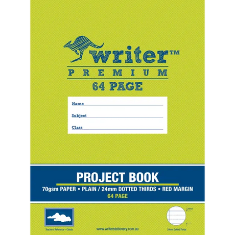Writer Premium Dotted Thirds Project 330x240 mm 24 mm 64p - Modern Teaching Aids NZ