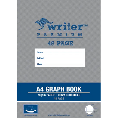 Writer Graph Book A4 10mm 48p - Modern Teaching Aids NZ