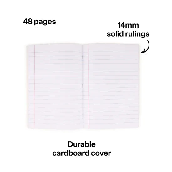 Writer Exercise Book A4 14mm 48p - Modern Teaching Aids NZ